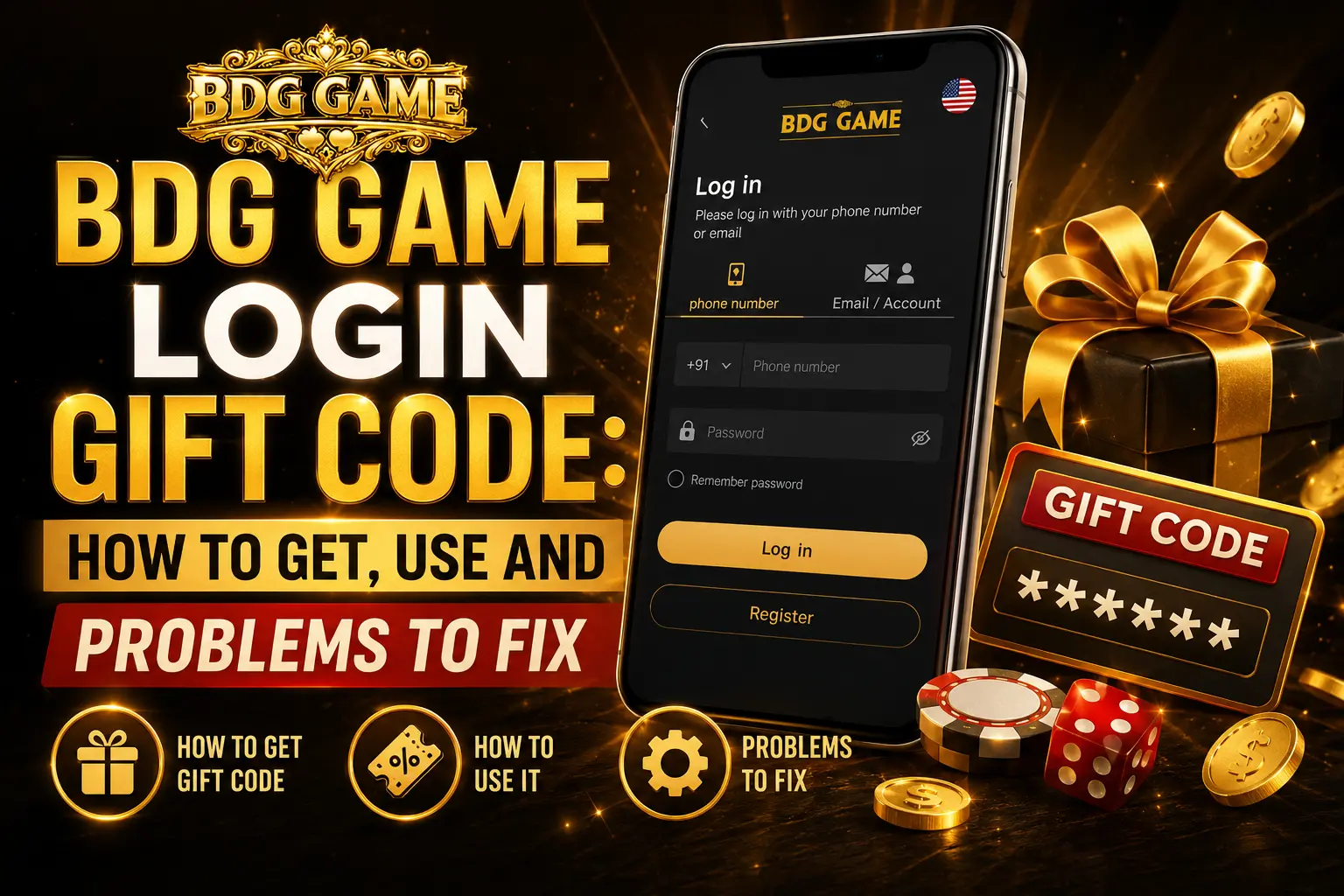 BDG Game Login Gift Code