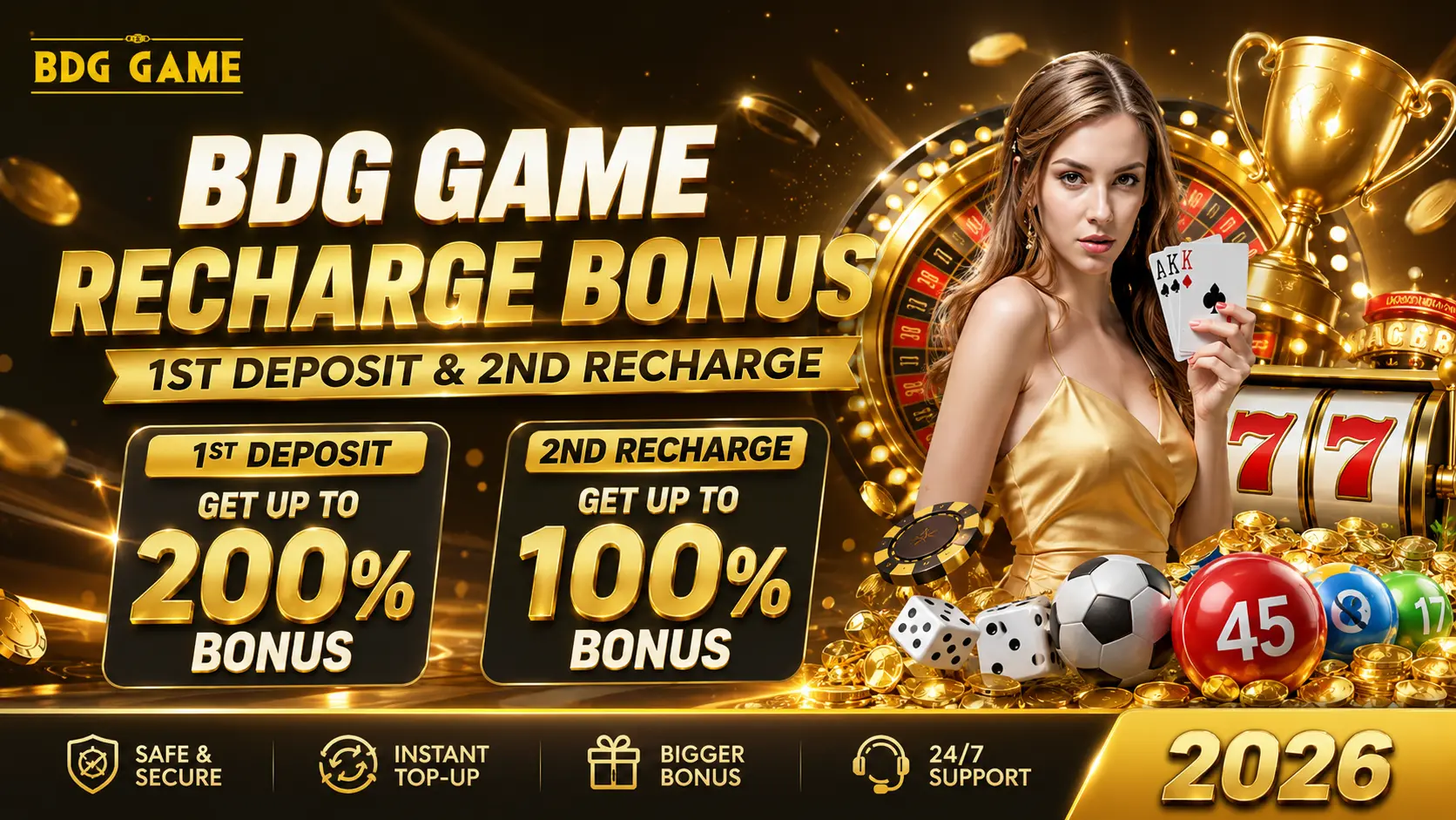 BDG Game Recharge Bonus